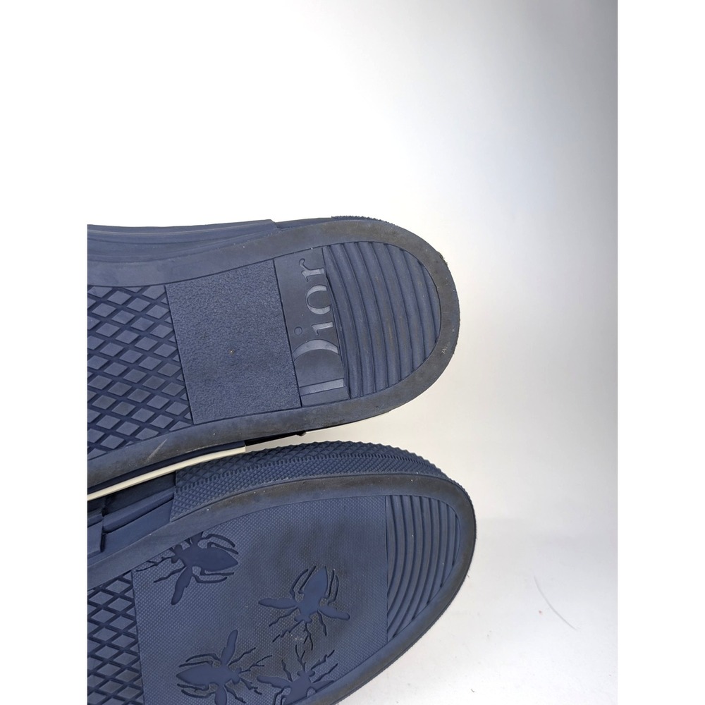 Dior B23 High-Top Sneaker White and Navy Dior Oblique Canvas EU 45/US 11.5 - Picture 12 of 15